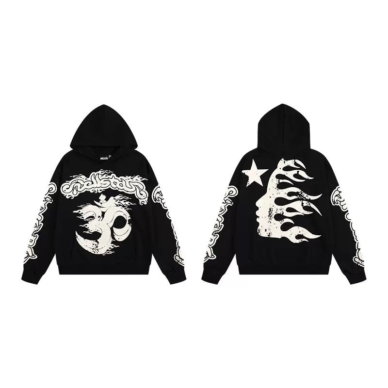 #024 Hellstar brand 2026 new style street fashion different print picture hiphop clothes sets outfit