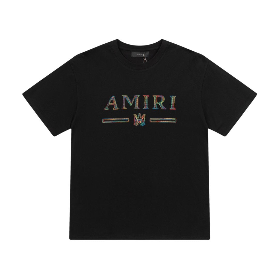 Amiri Graphic Flame Logo Hip Hop Streetwear T-Shirt