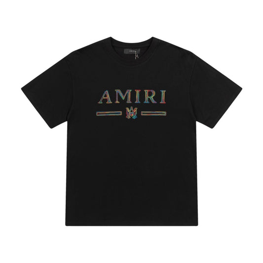 Amiri Graphic Flame Logo Hip Hop Streetwear T-Shirt