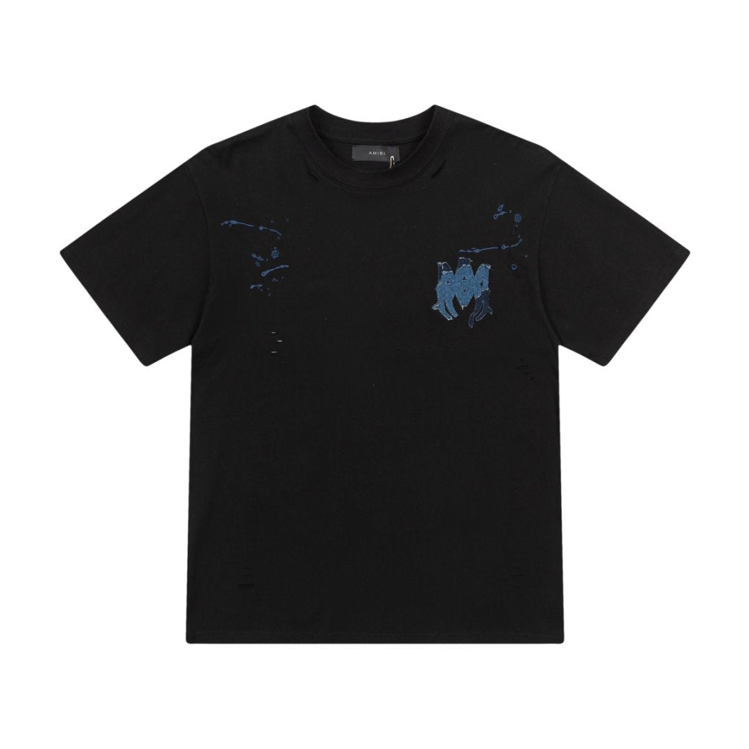 Amiri Graphic Flame Logo Hip Hop Streetwear T-Shirt