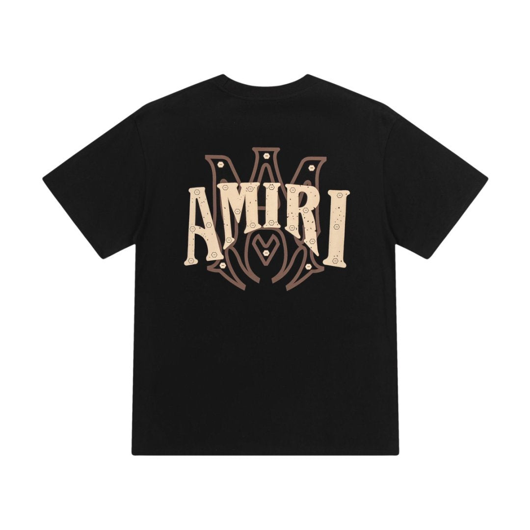 Amiri Graphic Flame Logo Hip Hop Streetwear T-Shirt