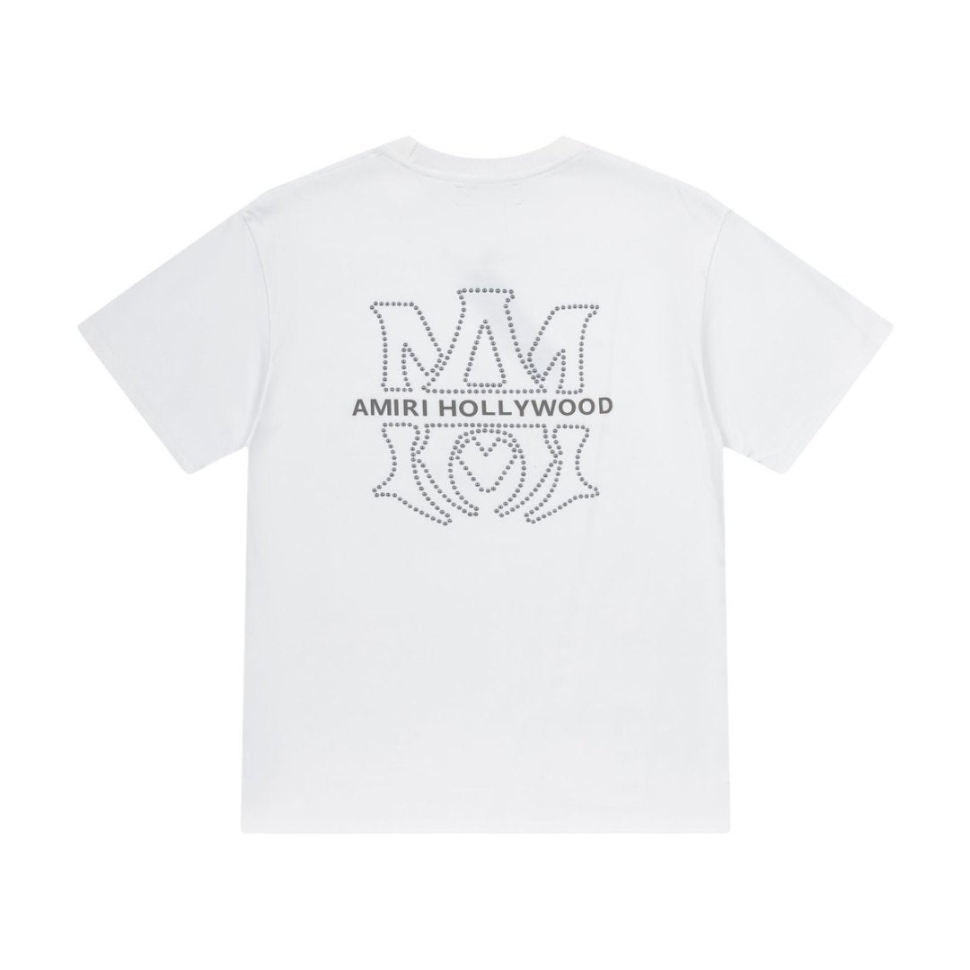 Amiri Graphic Flame Logo Hip Hop Streetwear T-Shirt