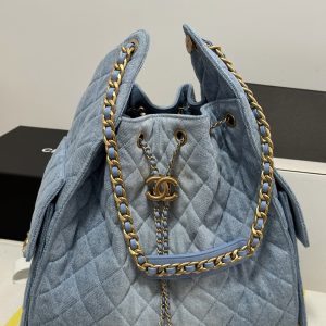 chanel hobo blue