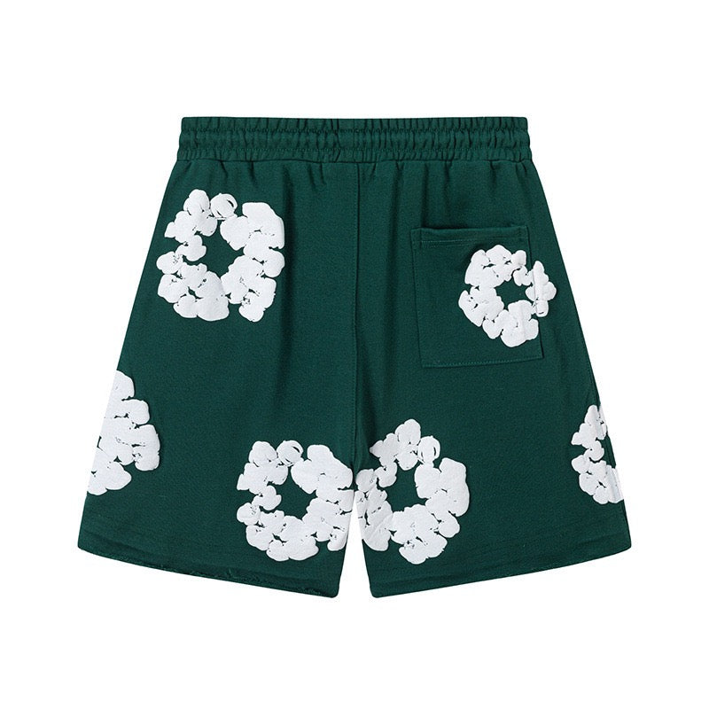 #021 Denim tears brand popular style 100% cotton shorts hiphop outfit