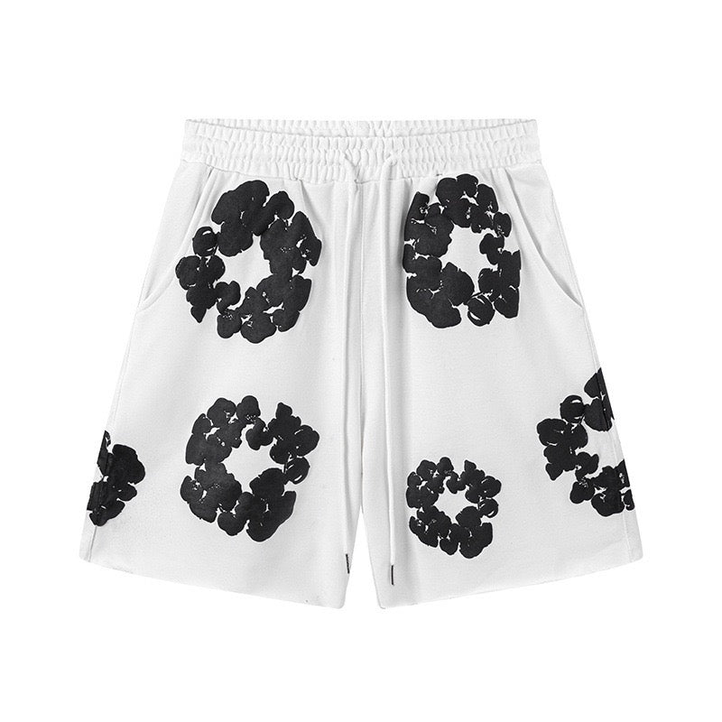 #021 Denim tears brand popular style 100% cotton shorts hiphop outfit