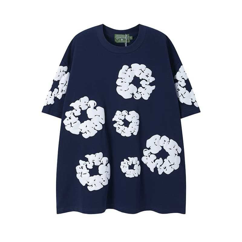 #020 Denim tears brand popular style 100% cotton shirts hiphop outfit