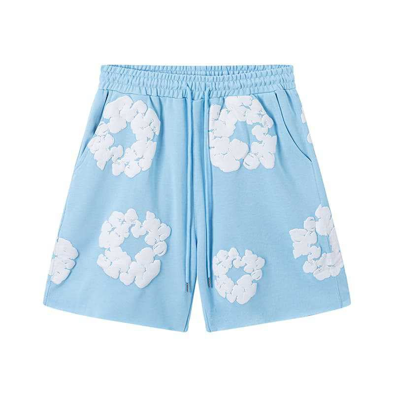 #021 Denim tears brand popular style 100% cotton shorts hiphop outfit