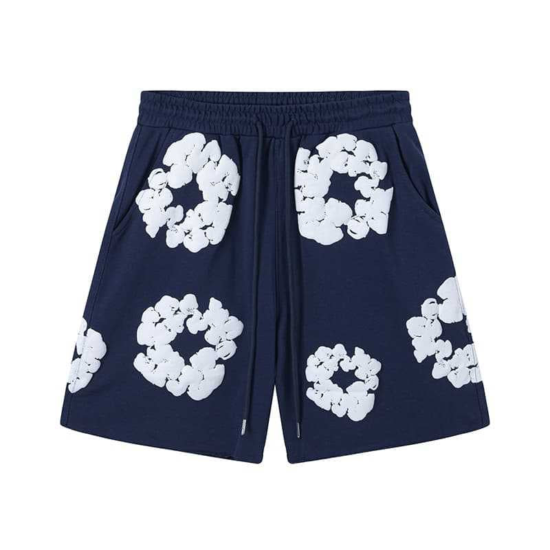 #021 Denim tears brand popular style 100% cotton shorts hiphop outfit