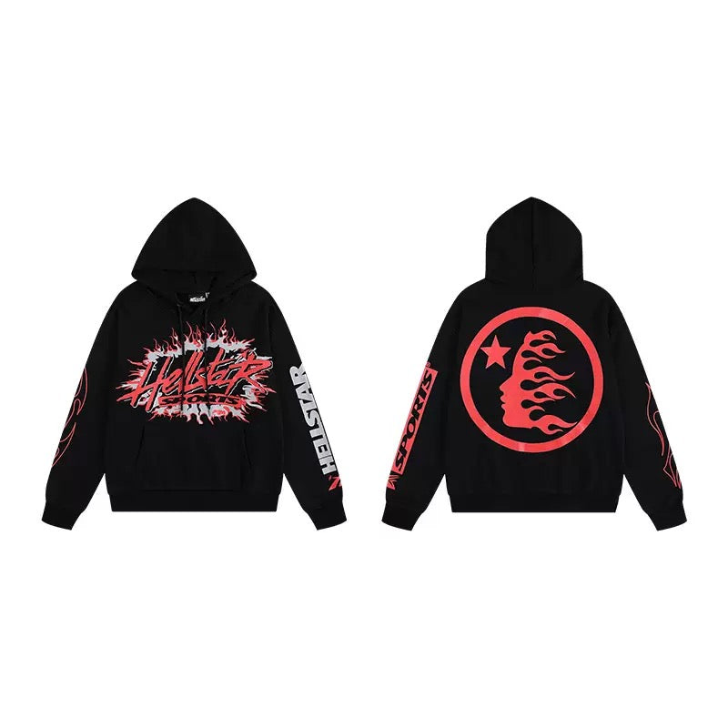 #027 Hellstar brand 2026 new style street fashion hoodies sets hiphop clothes outfit