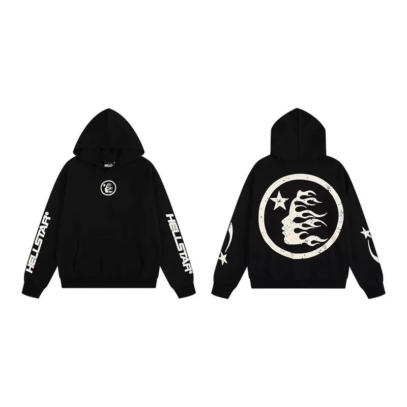 #028 Hellstar brand 2026 new style street fashion hoodies sets hiphop clothes outfit