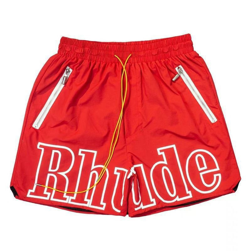 #030 RHUDE shorts 2026 popular beach sets school outfit
