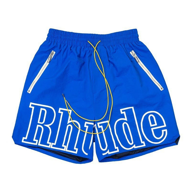 #030 RHUDE shorts 2026 popular beach sets school outfit