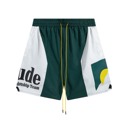 #032 RHUDE shorts 2026 popular beach sets school outfit