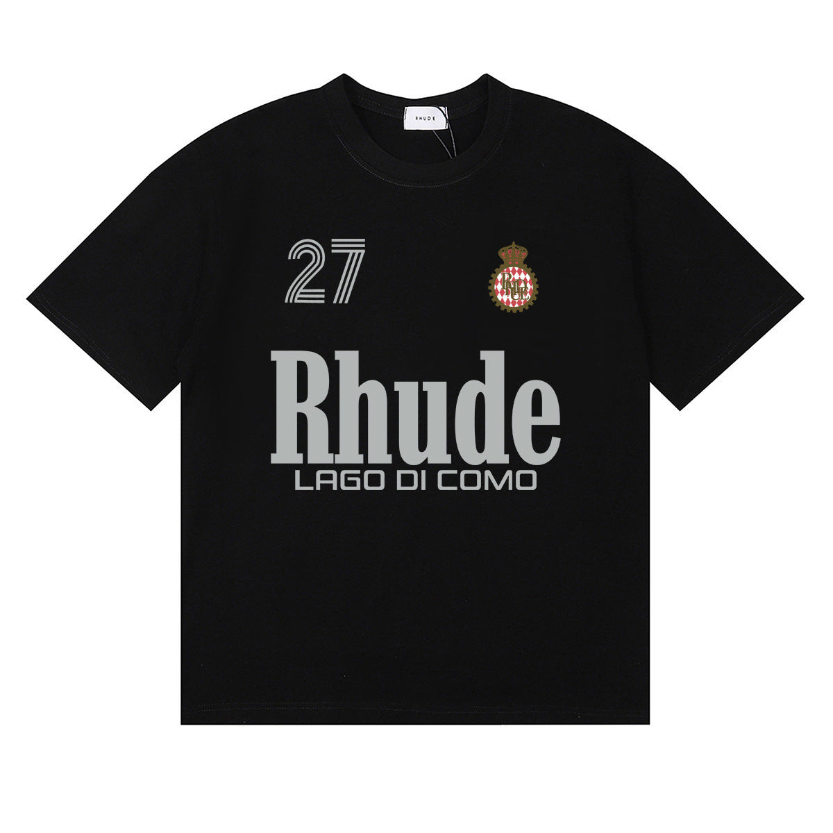 #051 RHUDE shirts 2026 popular fashion street sets school outfit