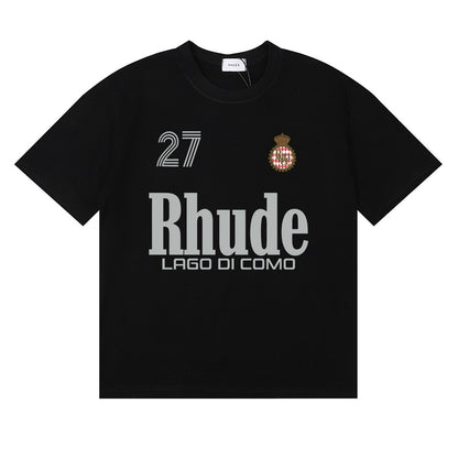 #051 RHUDE shirts 2026 popular fashion street sets school outfit