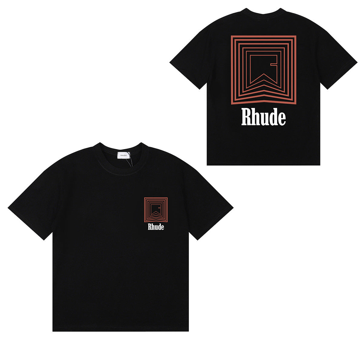 #053 RHUDE shirts 2026 popular fashion street sets school outfit
