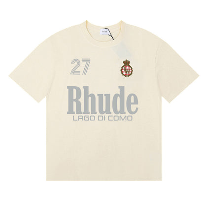 #051 RHUDE shirts 2026 popular fashion street sets school outfit