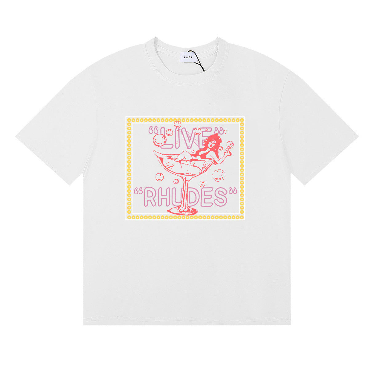 #048 RHUDE shirts 2026 popular fashion street sets school outfit