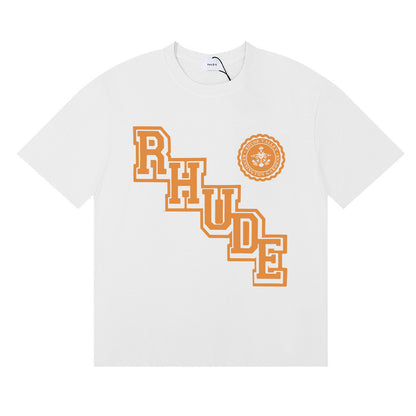 #049 RHUDE shirts 2026 popular fashion street sets school outfit
