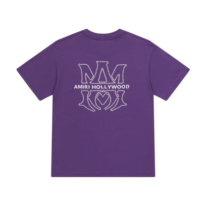 Amiri Graphic Flame Logo Hip Hop Streetwear T-Shirt