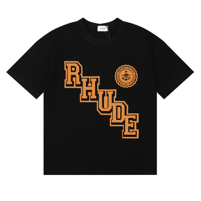 #049 RHUDE shirts 2026 popular fashion street sets school outfit
