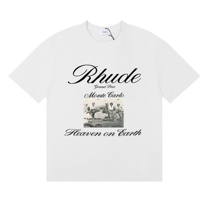 #063 RHUDE shirts 2026 popular fashion street sets school outfit