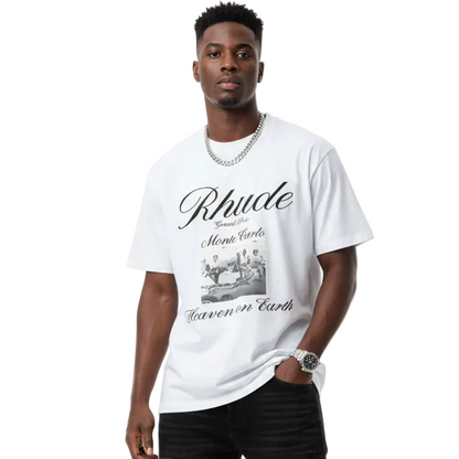#063 RHUDE shirts 2026 popular fashion street sets school outfit