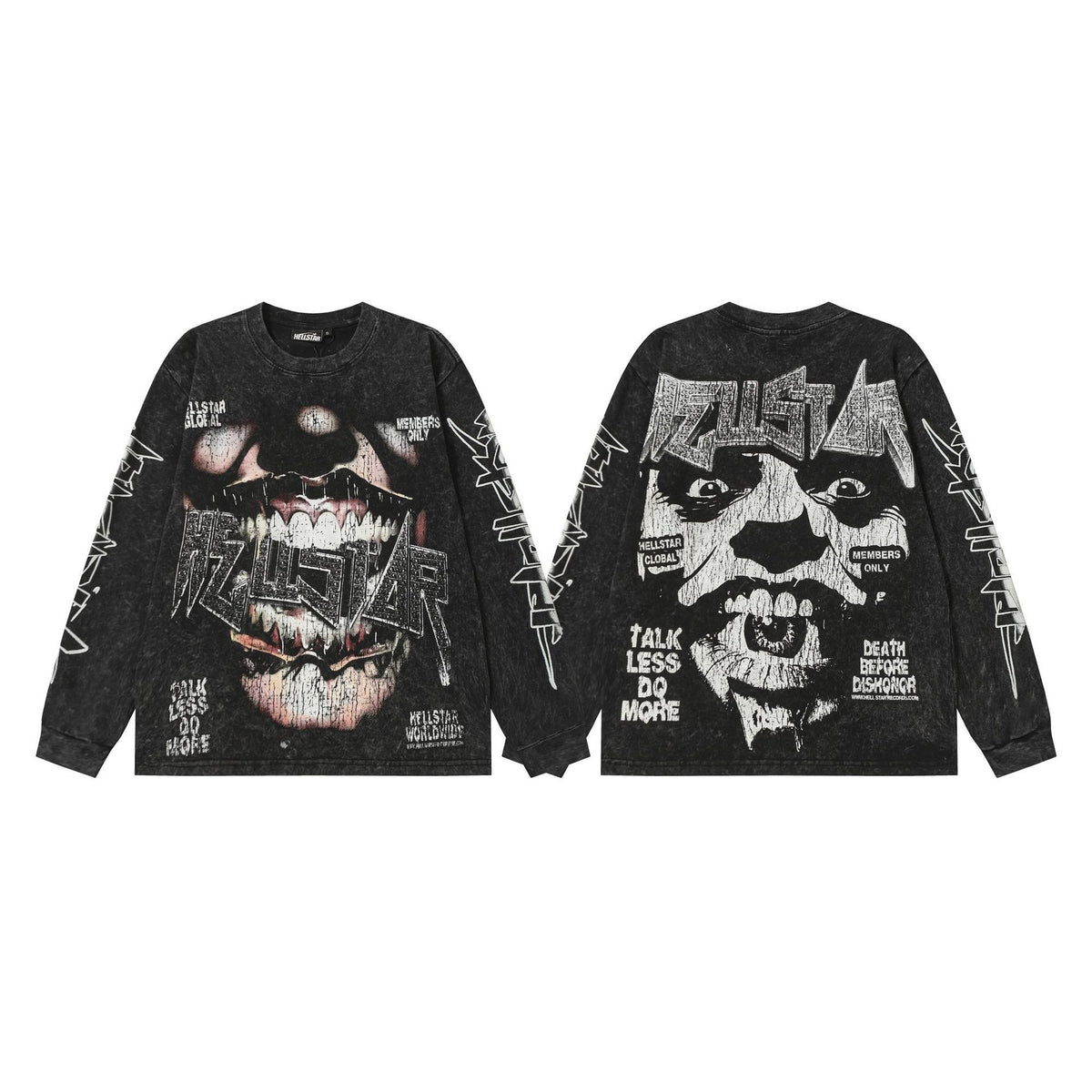#000 Hellstar colorful street fashion men style hiphop music outfit