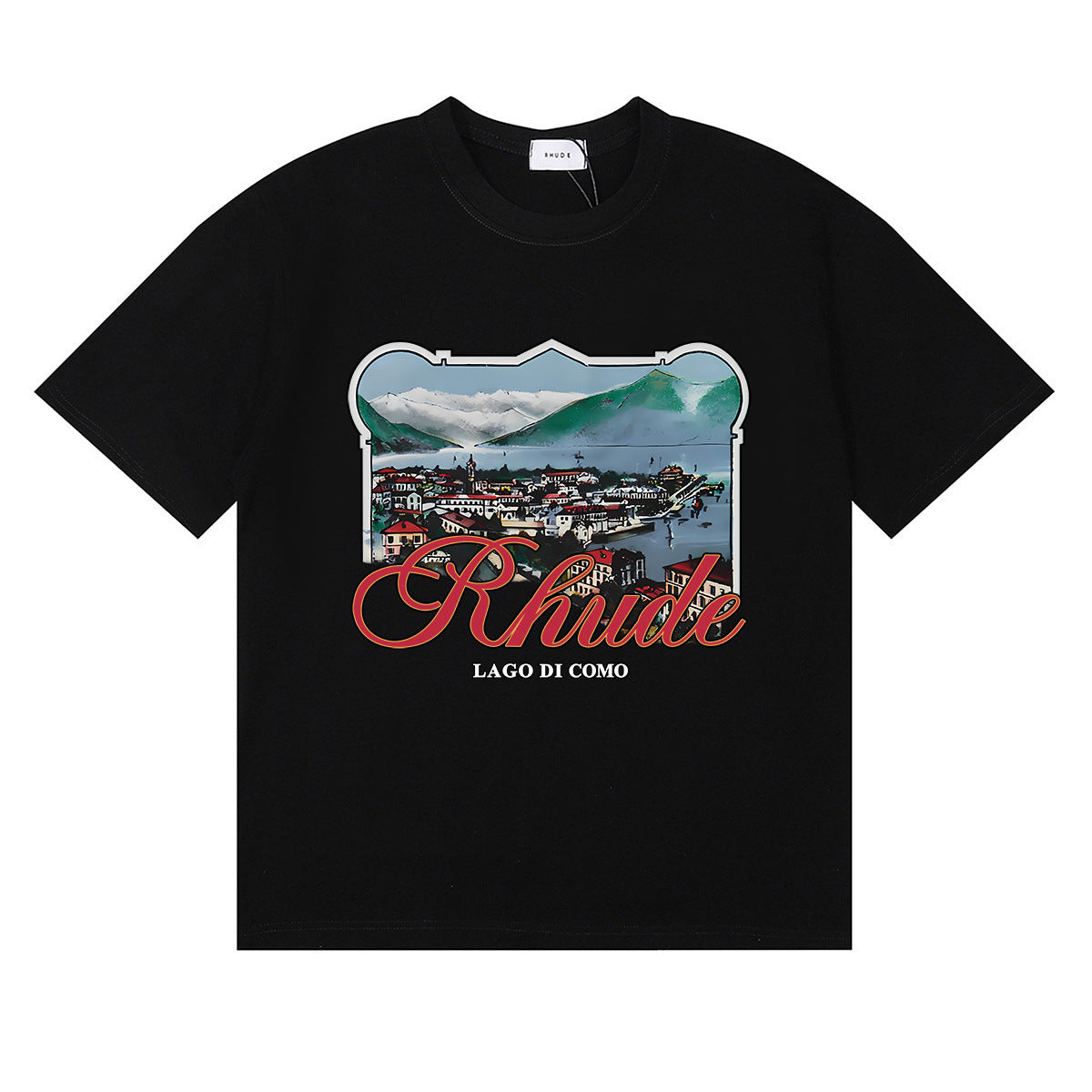 #061 RHUDE shirts 2026 popular fashion street sets school outfit