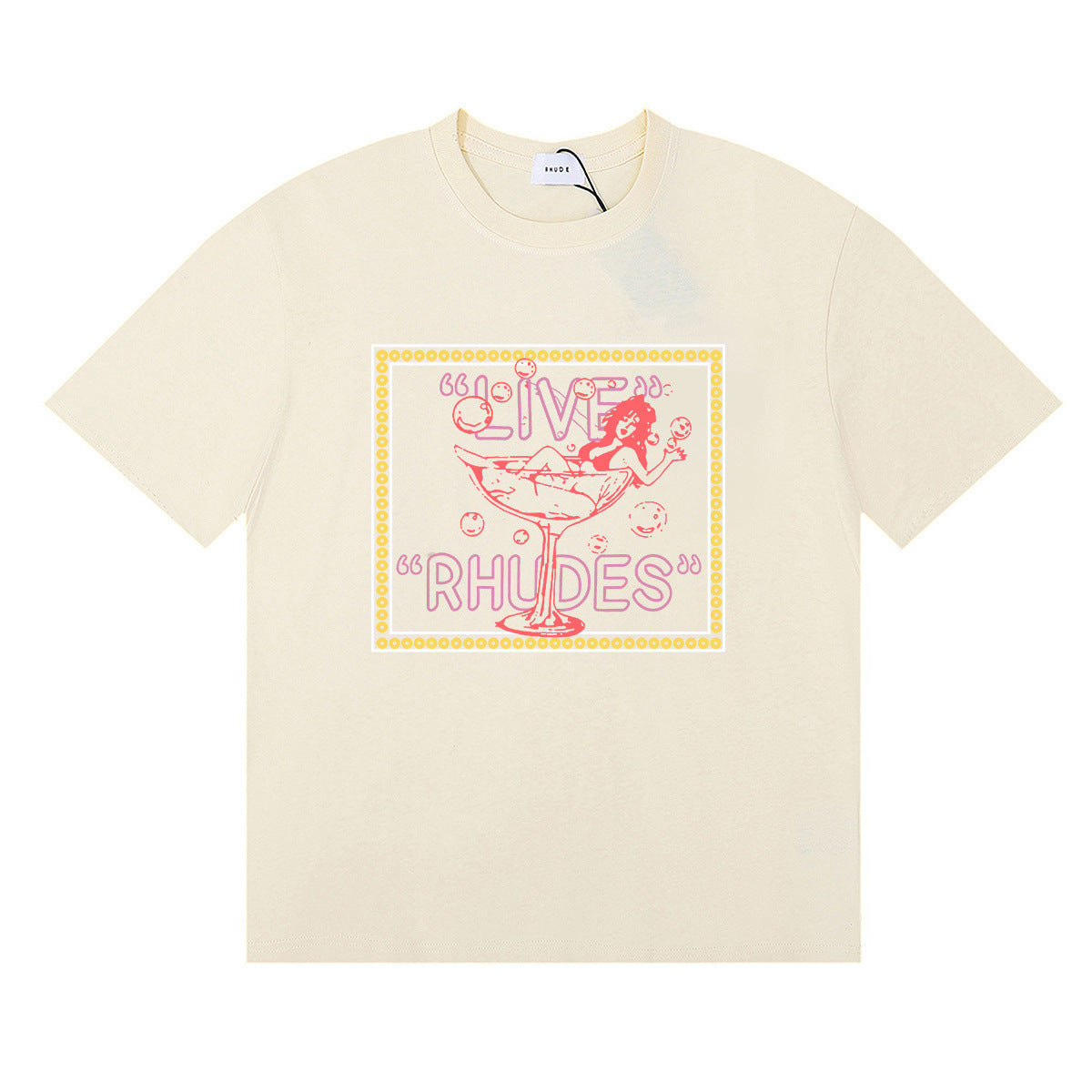 #048 RHUDE shirts 2026 popular fashion street sets school outfit