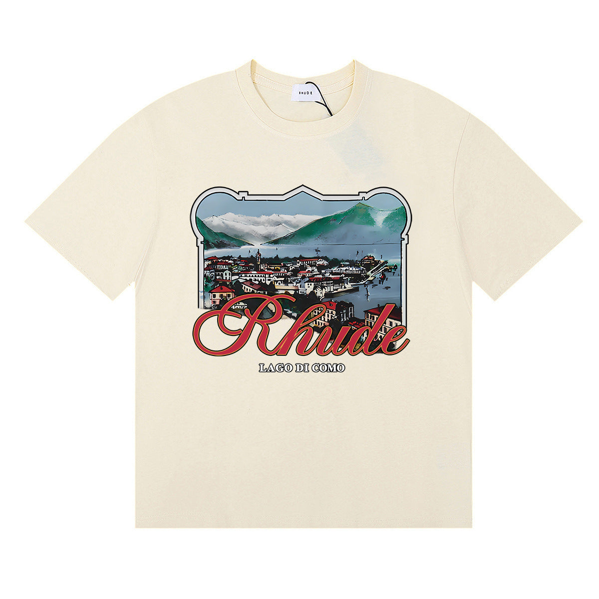 #061 RHUDE shirts 2026 popular fashion street sets school outfit
