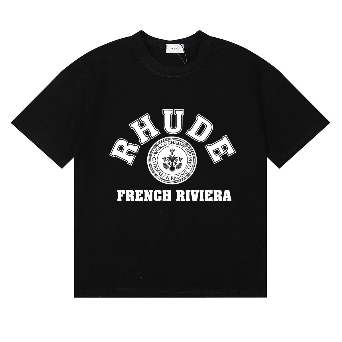 #057 RHUDE shirts 2026 popular fashion street sets school outfit