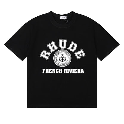 #057 RHUDE shirts 2026 popular fashion street sets school outfit