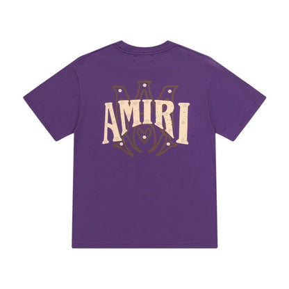 Amiri Graphic Flame Logo Hip Hop Streetwear T-Shirt