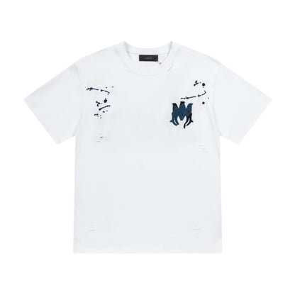 Amiri Graphic Flame Logo Hip Hop Streetwear T-Shirt