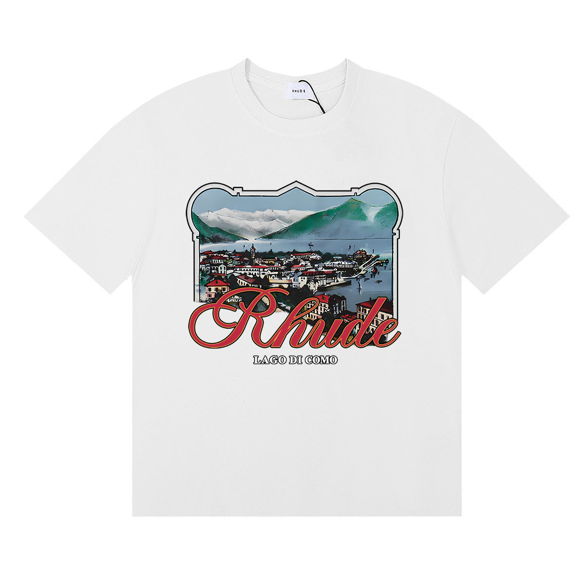 #061 RHUDE shirts 2026 popular fashion street sets school outfit