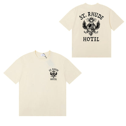 #055 RHUDE shirts 2026 popular fashion street sets school outfit