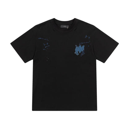 Amiri Graphic Flame Logo Hip Hop Streetwear T-Shirt