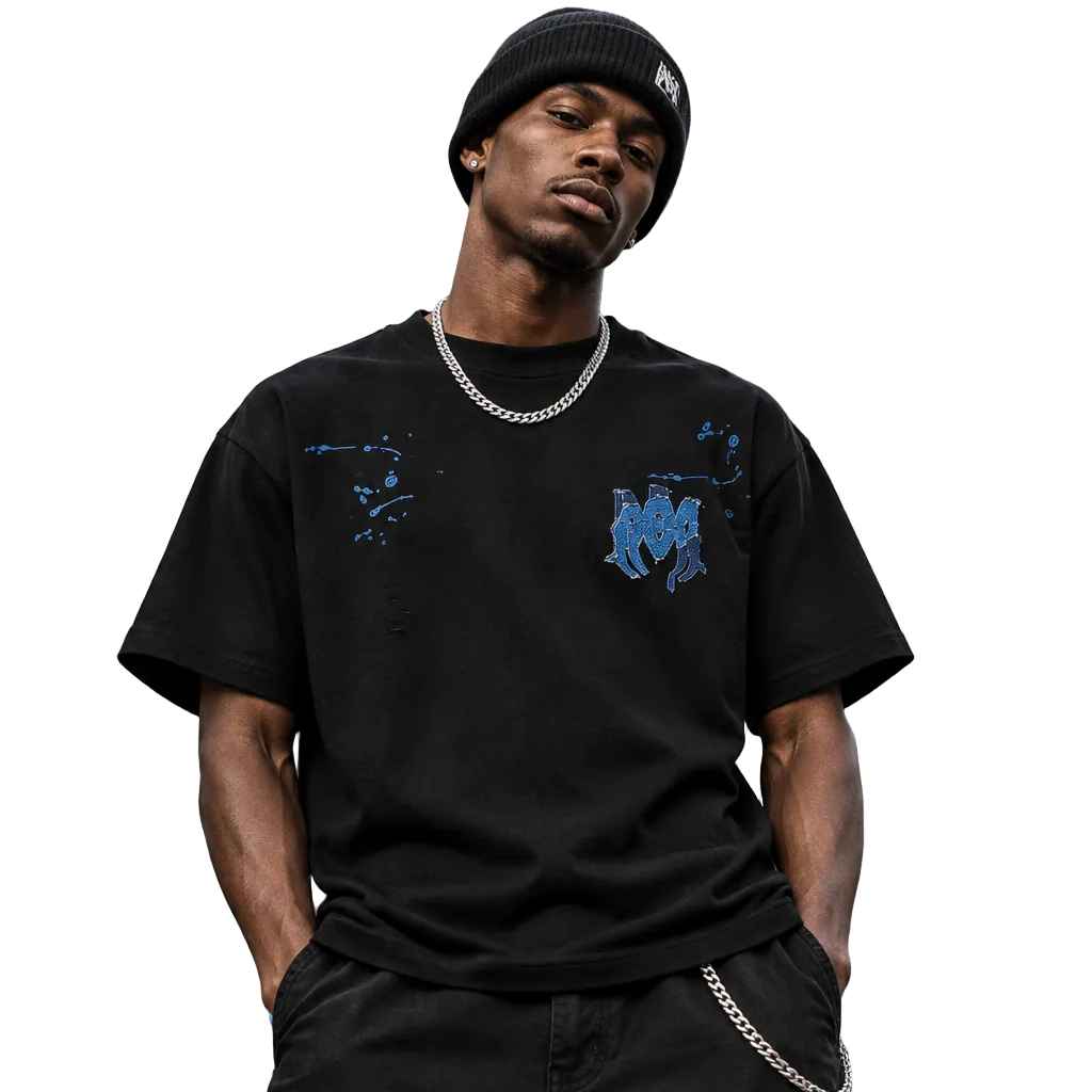 Amiri Graphic Flame Logo Hip Hop Streetwear T-Shirt