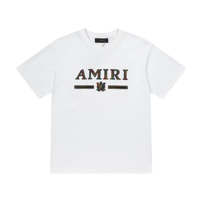 Amiri Graphic Flame Logo Hip Hop Streetwear T-Shirt