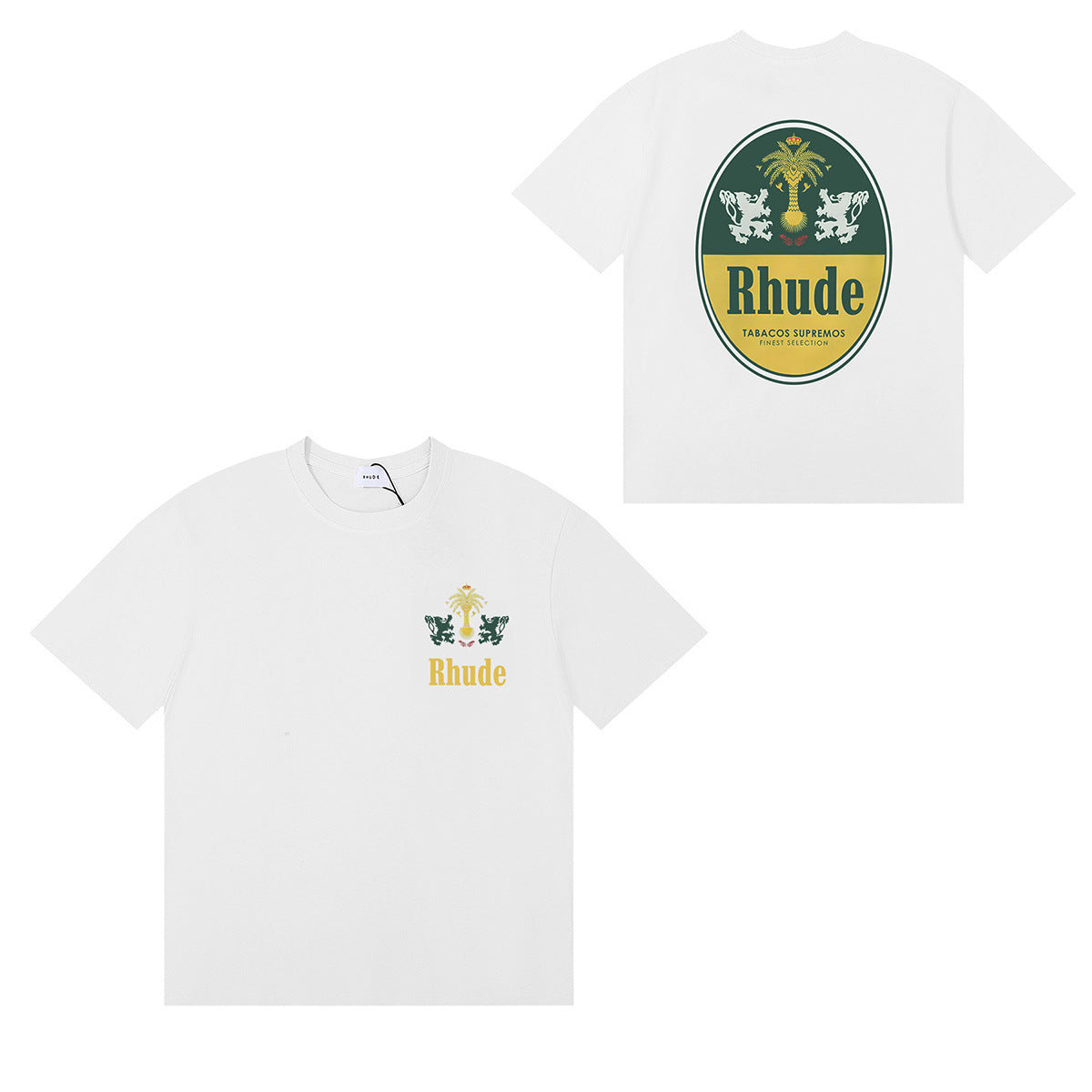 #059 RHUDE shirts 2026 popular fashion street sets school outfit