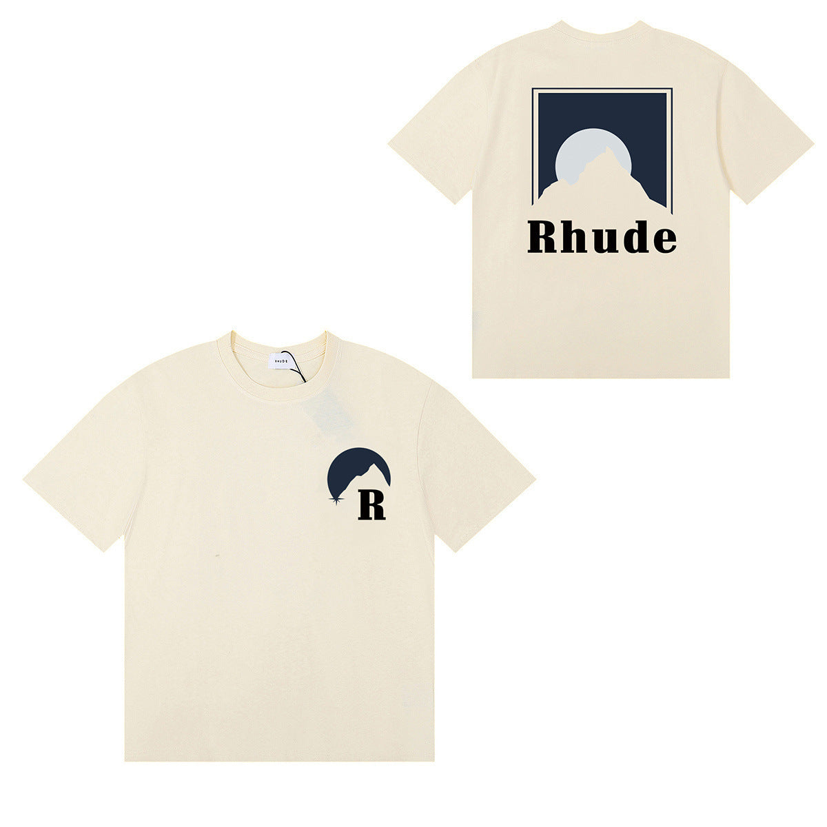 #054 RHUDE shirts 2026 popular fashion street sets school outfit