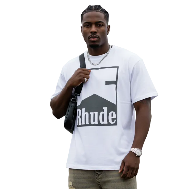 #056 RHUDE shirts 2026 popular fashion street sets school outfit