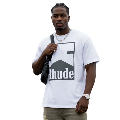 #056 RHUDE shirts 2026 popular fashion street sets school outfit