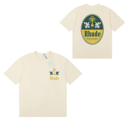 #059 RHUDE shirts 2026 popular fashion street sets school outfit