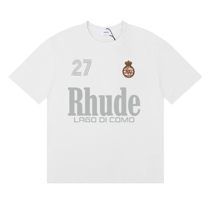 #051 RHUDE shirts 2026 popular fashion street sets school outfit