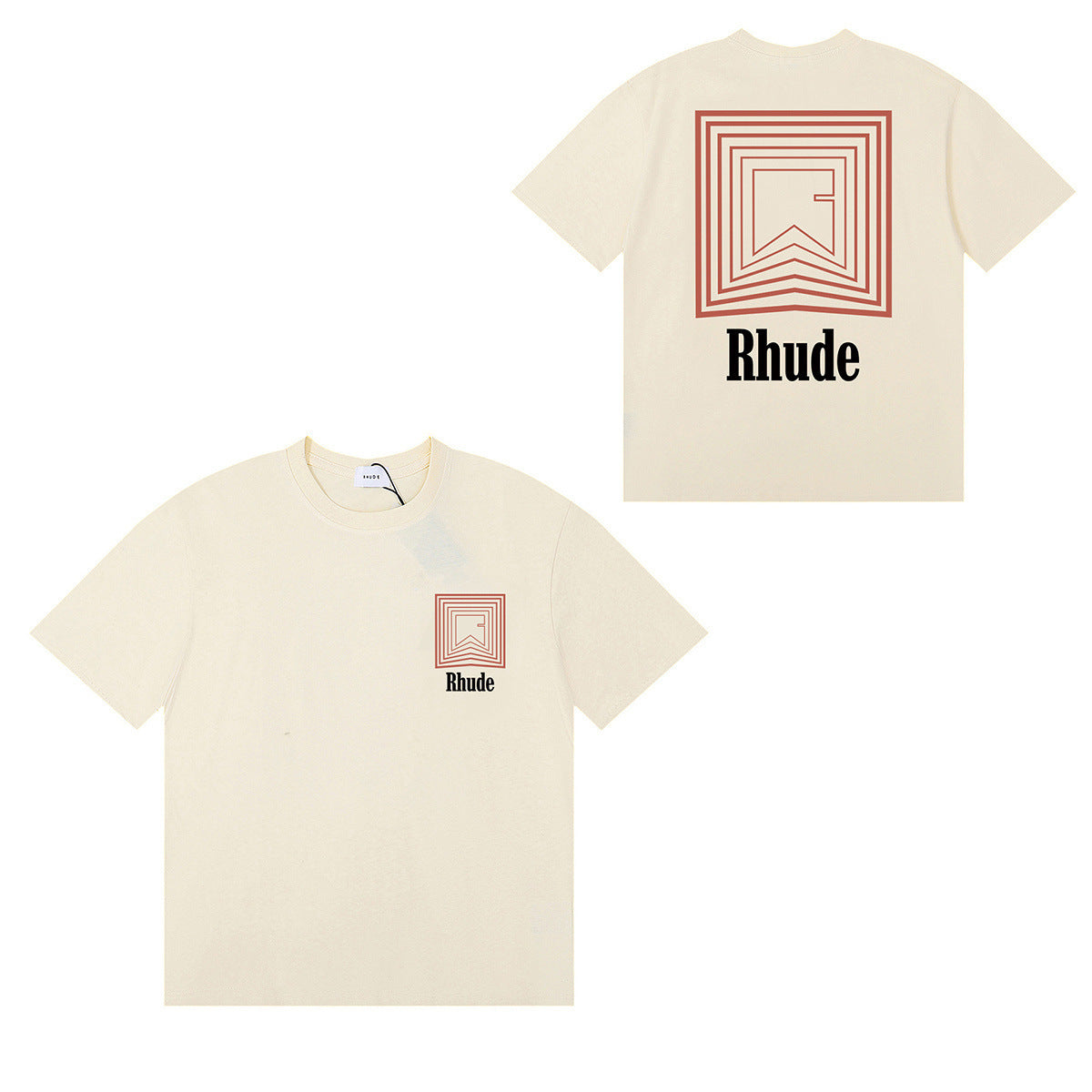#053 RHUDE shirts 2026 popular fashion street sets school outfit