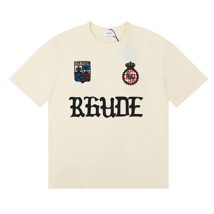 #050 RHUDE shirts 2026 popular fashion street sets school outfit
