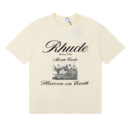 #063 RHUDE shirts 2026 popular fashion street sets school outfit
