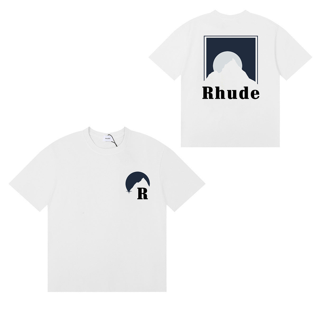 #054 RHUDE shirts 2026 popular fashion street sets school outfit